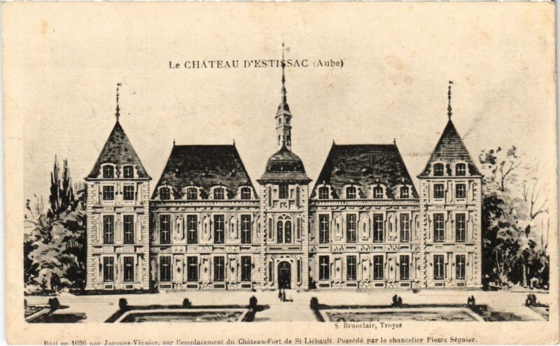 Carte postale ancienne Estissac - Le Chateau à Estissac