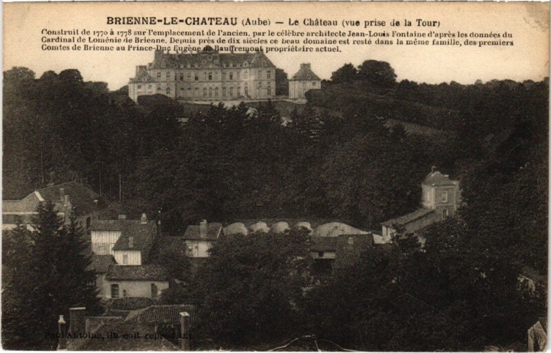 Carte postale ancienne Brienne-le-Chateau - Le Chateau à Brienne-le-Château