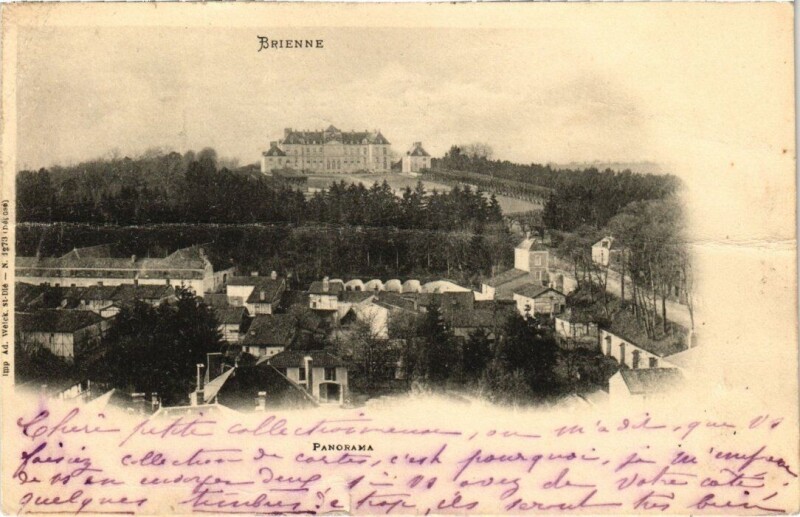 Carte postale ancienne Brienne-le-Chateau - Panorama à Brienne-le-Château