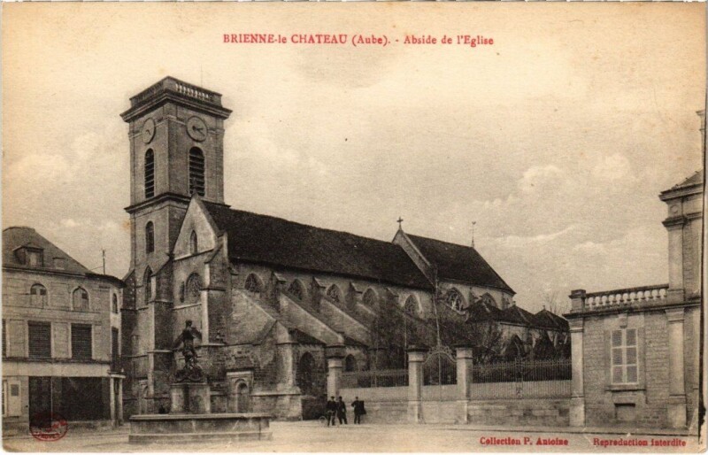 Carte postale ancienne Brienne-le-Chateau - Abside de l'Eglise à Brienne-le-Château