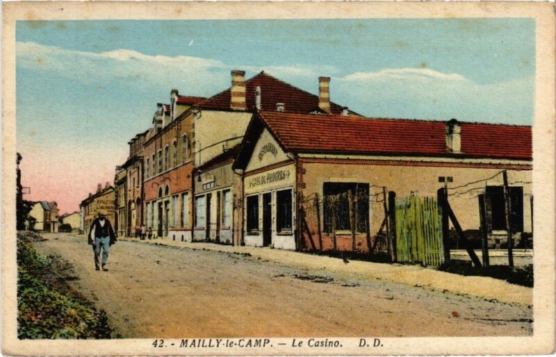 Carte postale ancienne Camp-de-Mailly - Le Casino