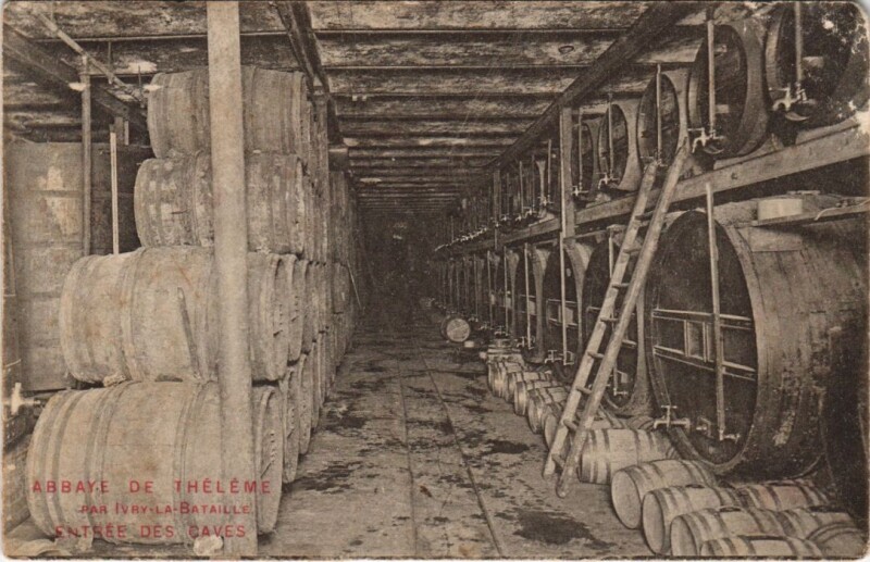 Carte postale ancienne Abbaye de Theleme-par Ivry-la-Bataiile-Entrée des Caves