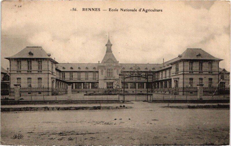 Carte postale ancienne Rennes Ecole Nationale d'Agriculture France à Rennes