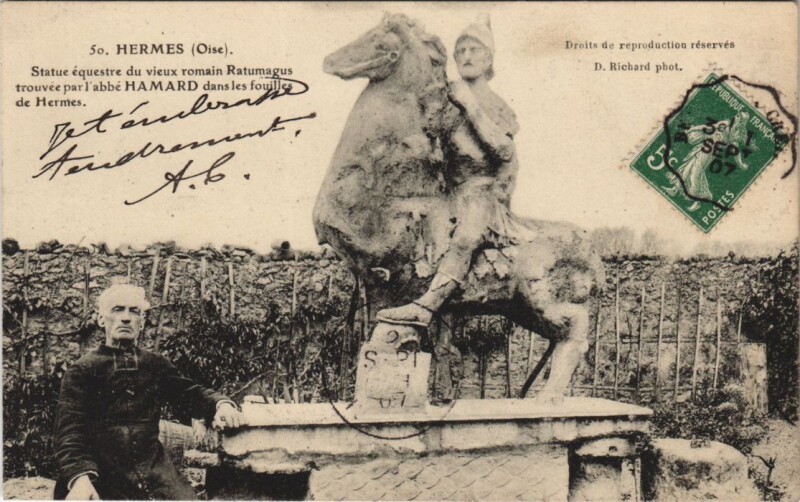Carte postale ancienne Hermes à Hermes