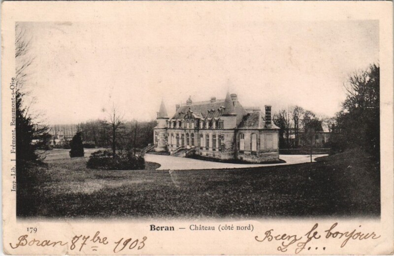 Carte postale ancienne Boran Chateau
