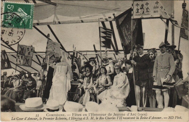 Carte postale ancienne Compiegne Fetes de Jeanne d'Arc, Cour d'Amour