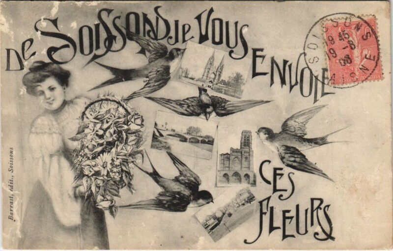 Carte postale ancienne Soissons - Scenes à Soissons