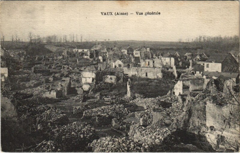 Carte postale ancienne Vaux - Vue Generale
