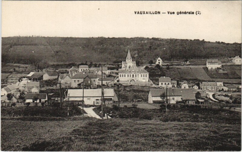 Carte postale ancienne Vauxaillon - Vue Generale à Vauxaillon