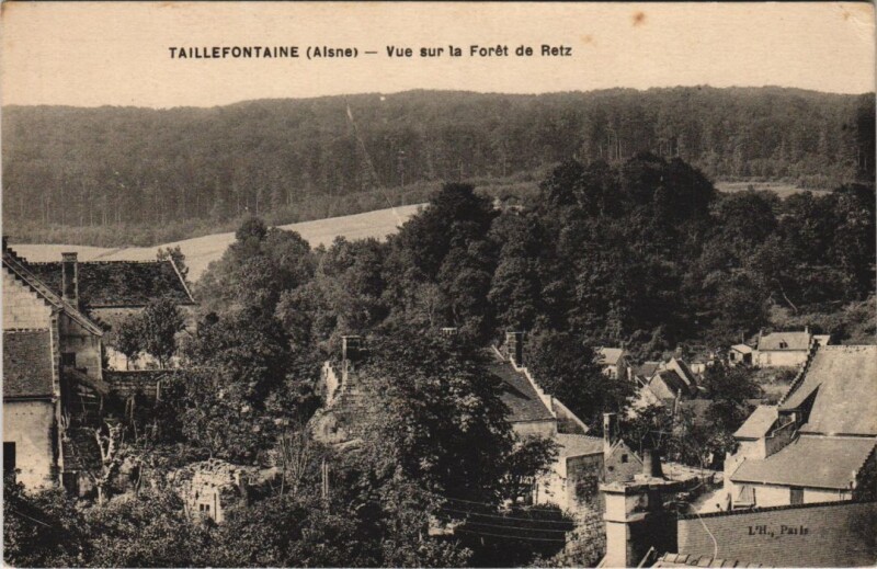 Carte postale ancienne Taillefontaine - Vue sur la Foret de Retz à Taillefontaine