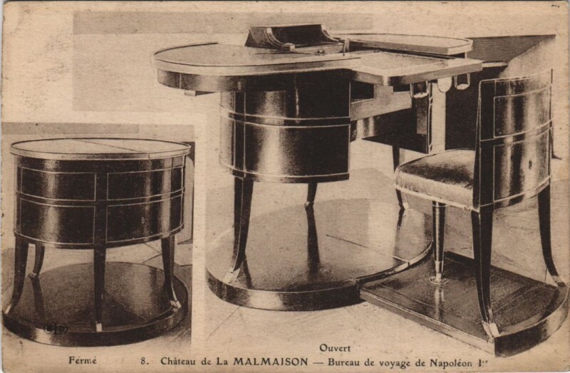 Carte postale ancienne Chateau de La Malmaison - Bureau de Voyage de Napoleon Ier à La Malmaison