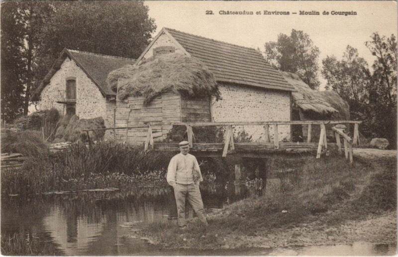 Carte postale ancienne Chateaudun et Environs - Moulin de Courgain