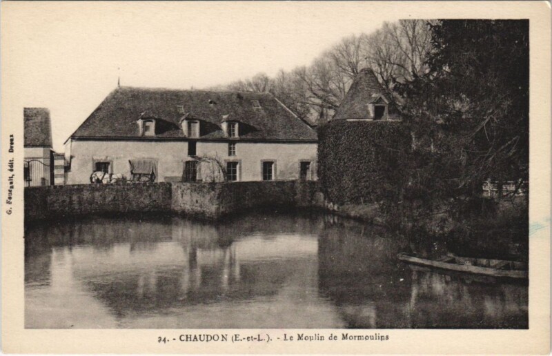 Carte postale ancienne Chaudon - Le Moulin de Mormoulins à Chaudon