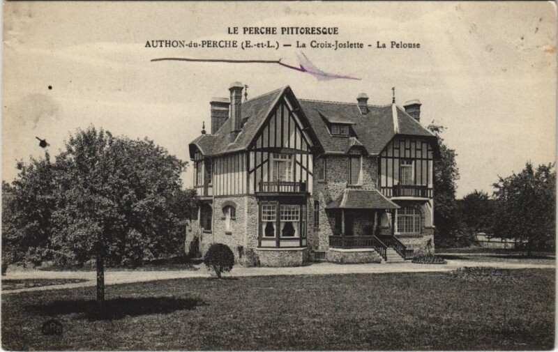 Carte postale ancienne Le Perche Pittoresque - Authon de-Perche - La Croix