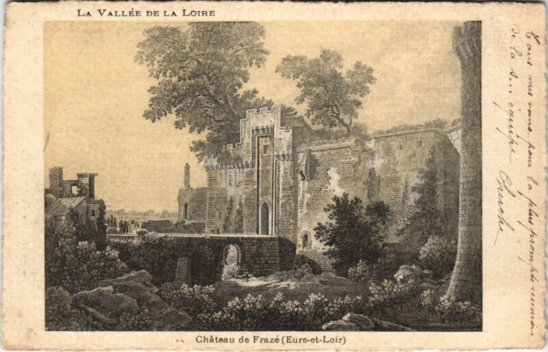Carte postale ancienne La Vallée de la Loire - Chateau de Fraze