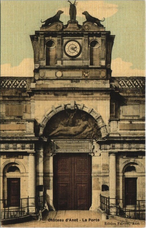 Carte postale ancienne Anet - Chateau d'Anet La Porte à Anet