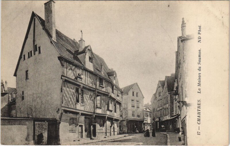 Carte postale ancienne Chartres - La Maison du Saumon à Chartres