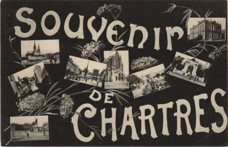Carte postale ancienne Souvenir de Chartres à Chartres