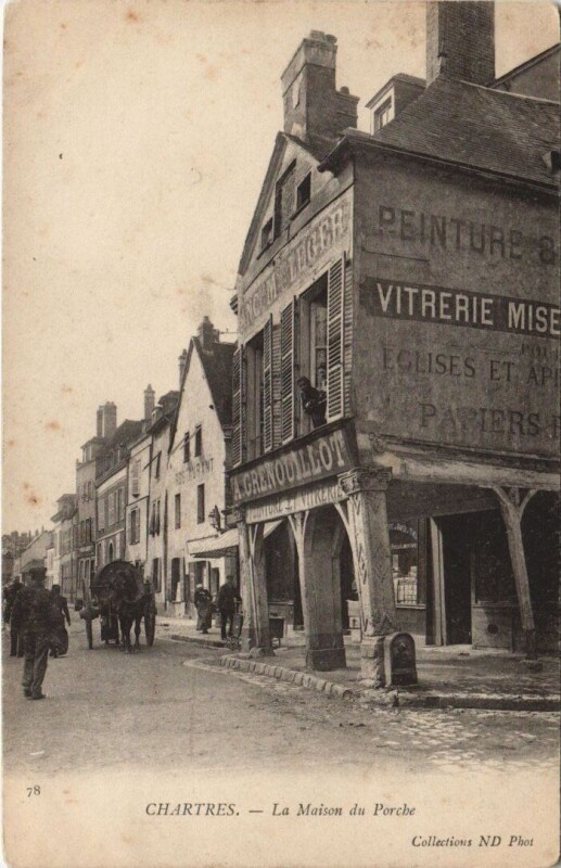 Carte postale ancienne Chartres - La Maison du Porche à Chartres