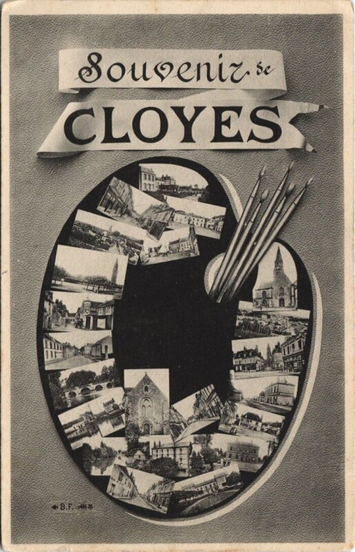 Carte postale ancienne Souvenir de Cloyes