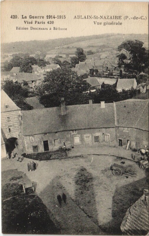 Carte postale ancienne Ablain-Saint-Nazaire - Vue générale à Ablain-Saint-Nazaire