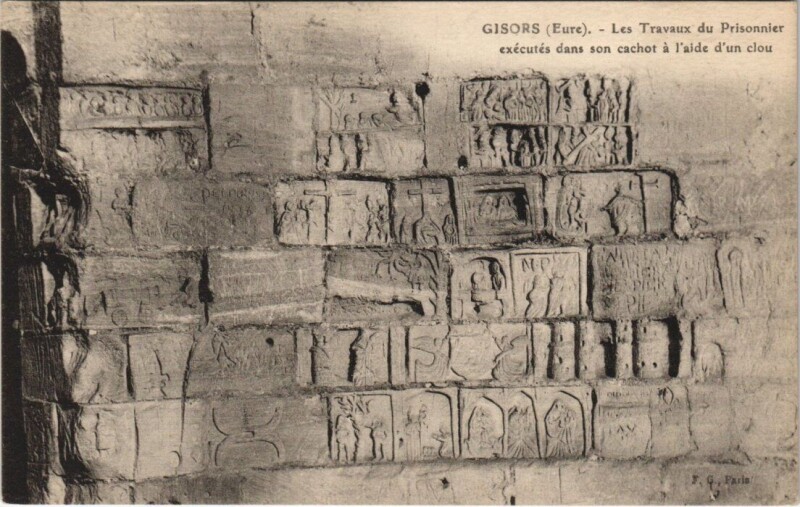 Carte postale ancienne Gisors - Les Travaux du Prisonnier à Gisors