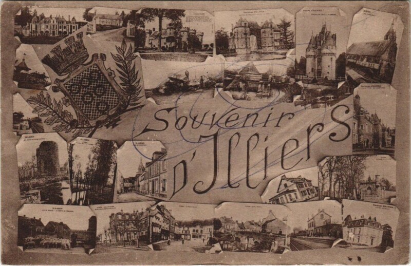 Carte postale ancienne Souvenir d'Illiers