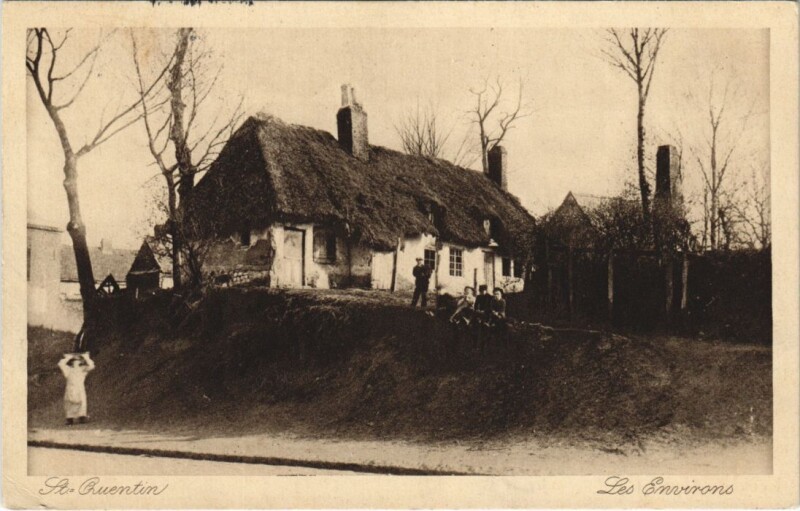 Carte postale ancienne Saint Quentin- Les Environs France à Saint-Quentin