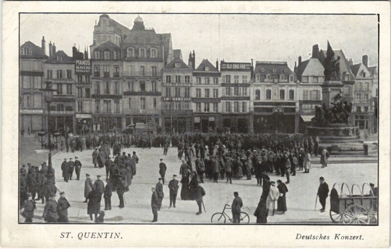 Carte postale ancienne Saint Quentin- Deutsches Konzert France à Saint-Quentin