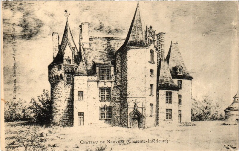 Carte postale ancienne Chateau de Neuvigo (Charente-Inférieure)