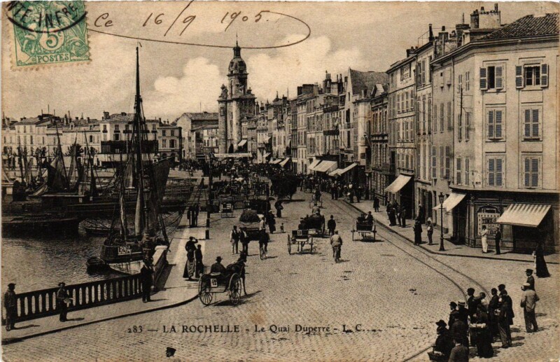 Carte postale ancienne La Rochelle - Le Quai Duperre à La Rochelle