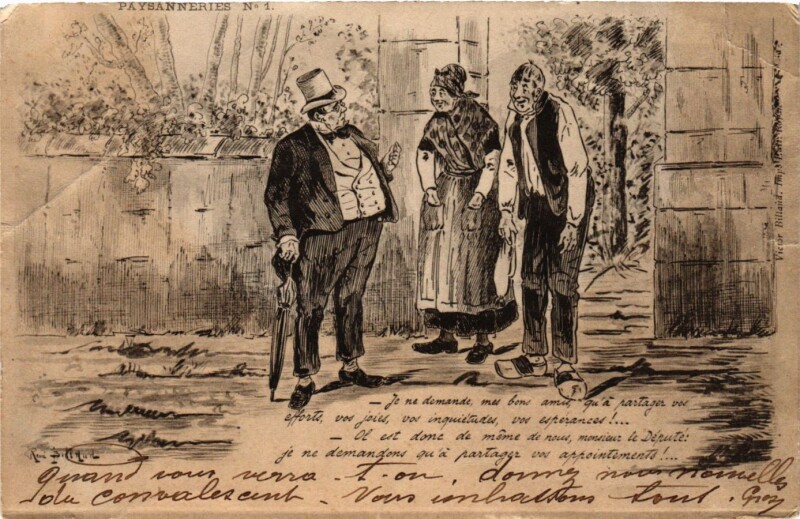 Carte postale ancienne Paysanneries