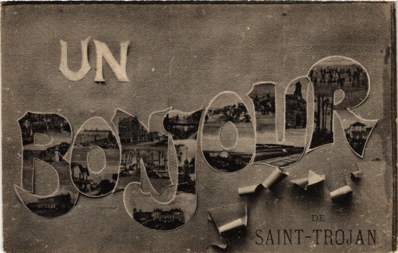 Carte postale ancienne Un Bonjour de Saint-Trojan