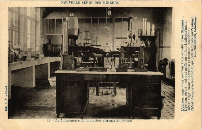 Carte postale ancienne Nouvelle Série des Mineurs - L'grisou sans vous prév'nir vous