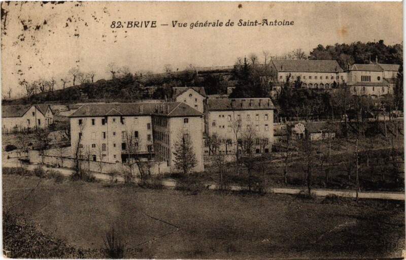 Carte postale ancienne Correze Brive Vue générale de Saint-Antoine