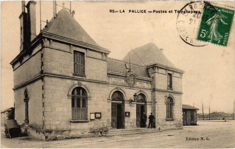 Carte postale ancienne La Pallice (Dep.17) Postes et Télegraphes