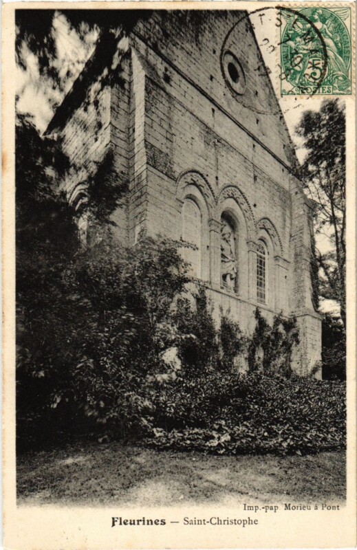 Carte postale ancienne Fleurines - Saint-Christophe à Fleurines