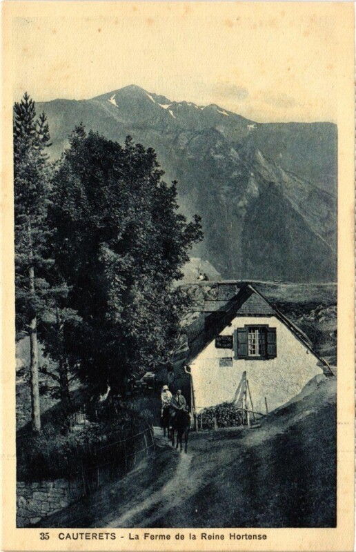 Carte postale ancienne Cauterets - La Ferme de la Reine Hortense à Cauterets
