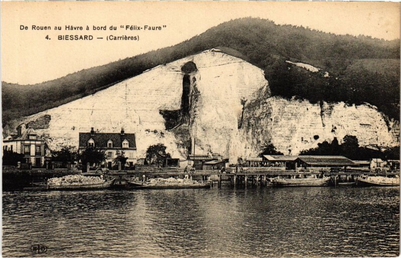 Carte postale ancienne Biessard - Carrieres