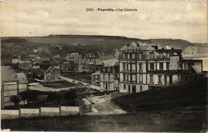 Carte postale ancienne Pourville - Vue générale