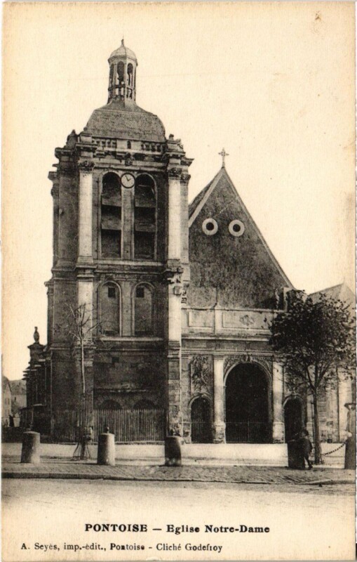 Carte postale ancienne Pontoise - Eglise Notre-Dame à Pontoise