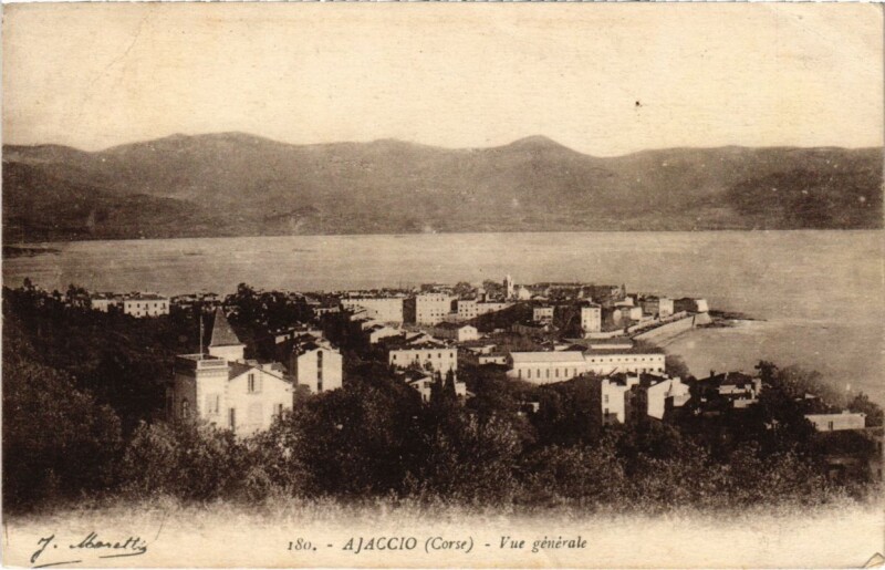 Carte postale ancienne Ajaccio - Vue générale à Ajaccio