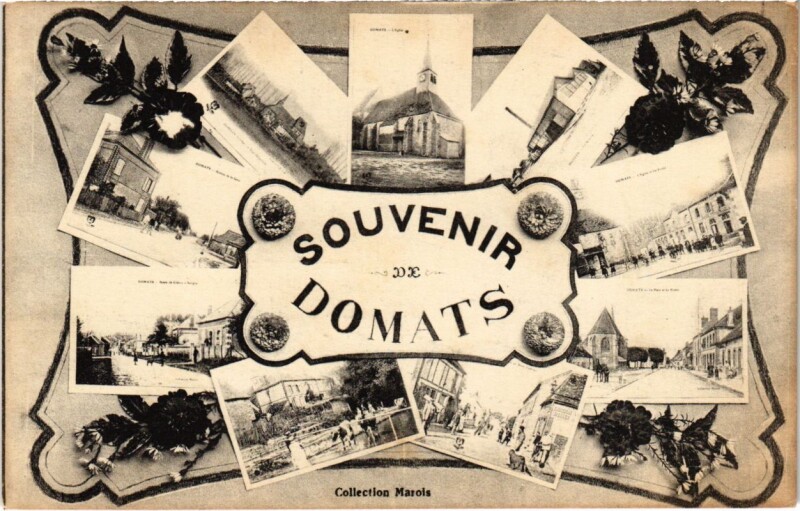 Carte postale ancienne Souvenir Domats à Domats