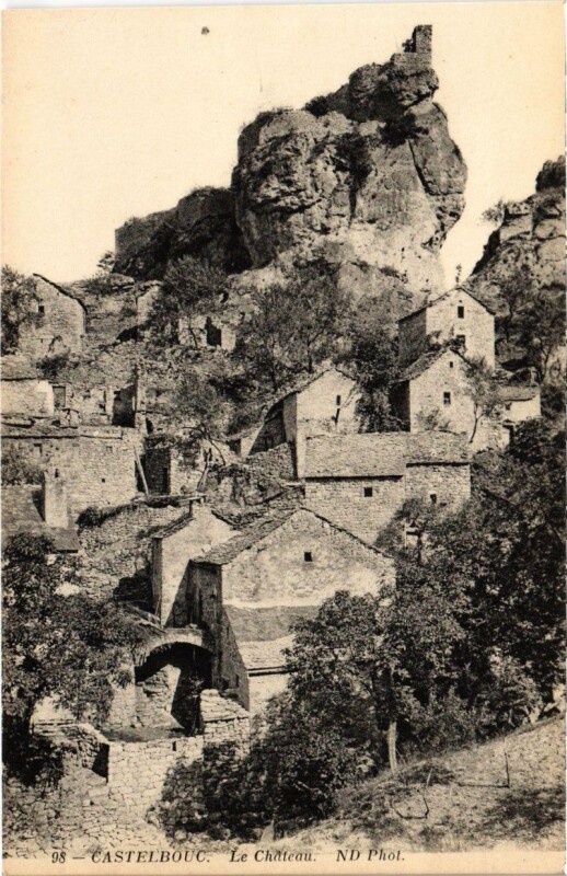 Carte postale ancienne Castelbouc - Le Chateau