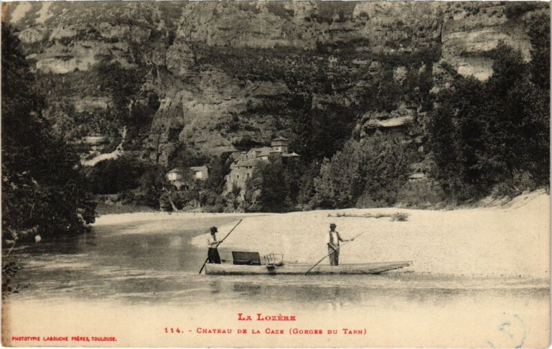 Carte postale ancienne La Lozere - Chateau de la Gare
