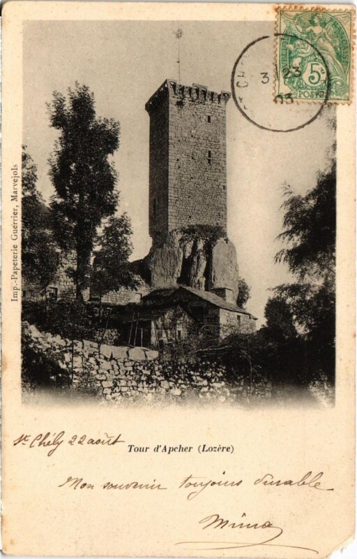 Carte postale ancienne Tour d'Apcher