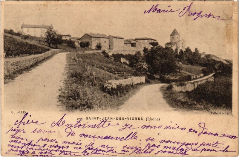 Carte postale ancienne Saint-Jean-des-Vignes