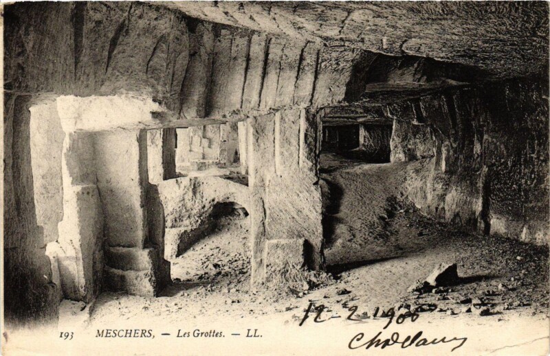 Carte postale ancienne Meschers - Les Grottes