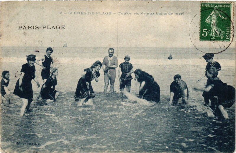 Carte postale ancienne Paris-Plage