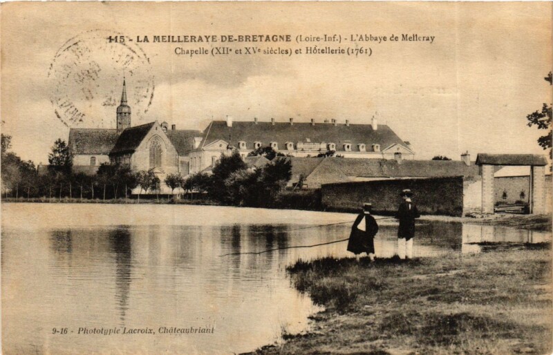 Carte postale ancienne La Meilleraye-de-Bretagne L'Abbaye à La Meilleraye-de-Bretagne